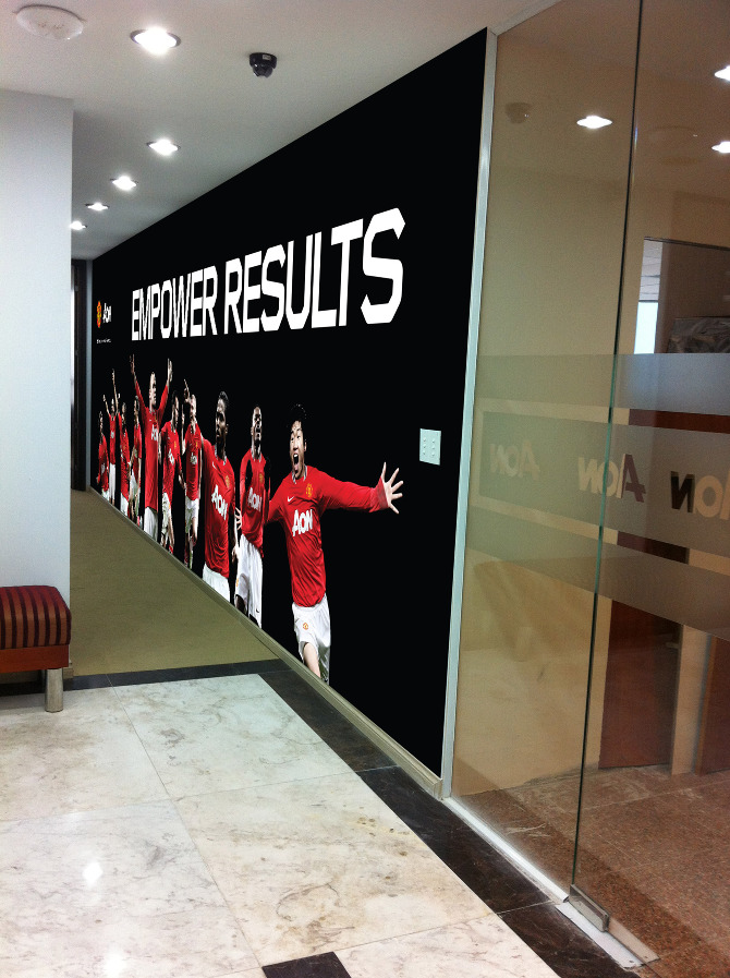 Manchester United wall mural Chrissy Laing, as in, Chrissy Laing